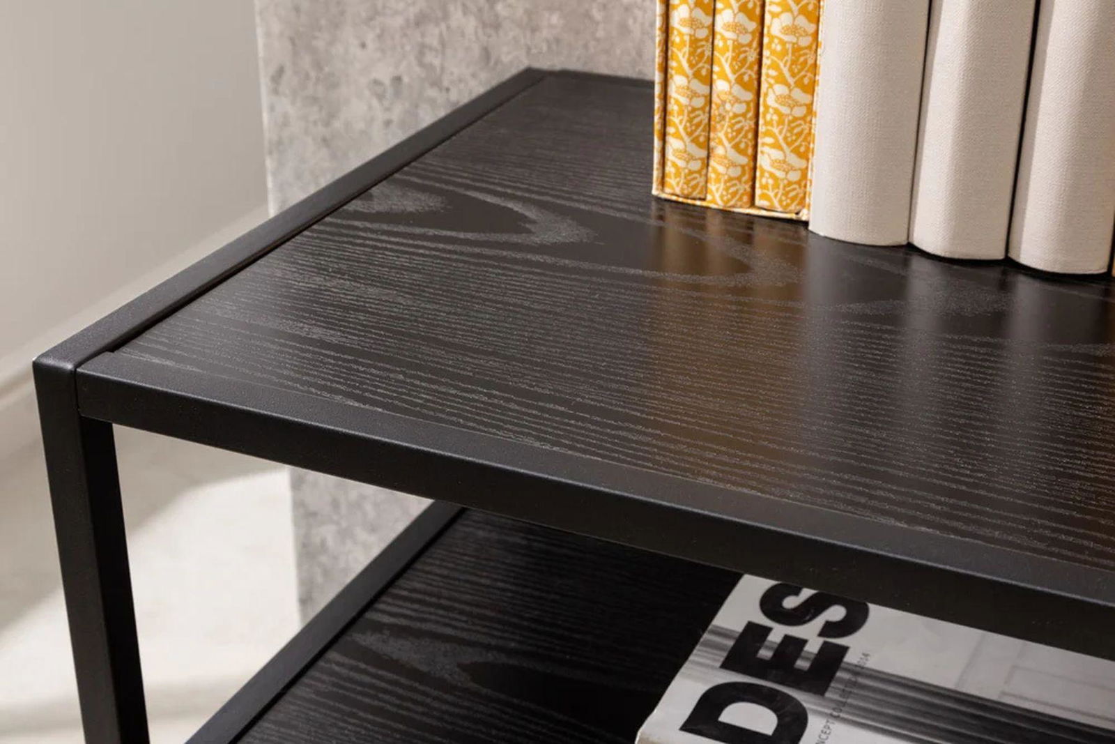 KONSOLA SLIM LINE OPTYKA JESION CZARNY / 42015 / INVICTA INTERIOR