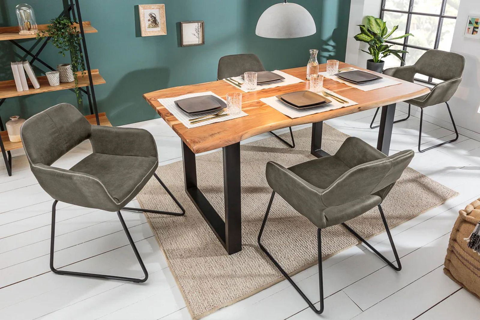 KRZESŁO MUSTANG ANTYCZNY JASNY SZARY / 40420 / INVICTA INTERIOR