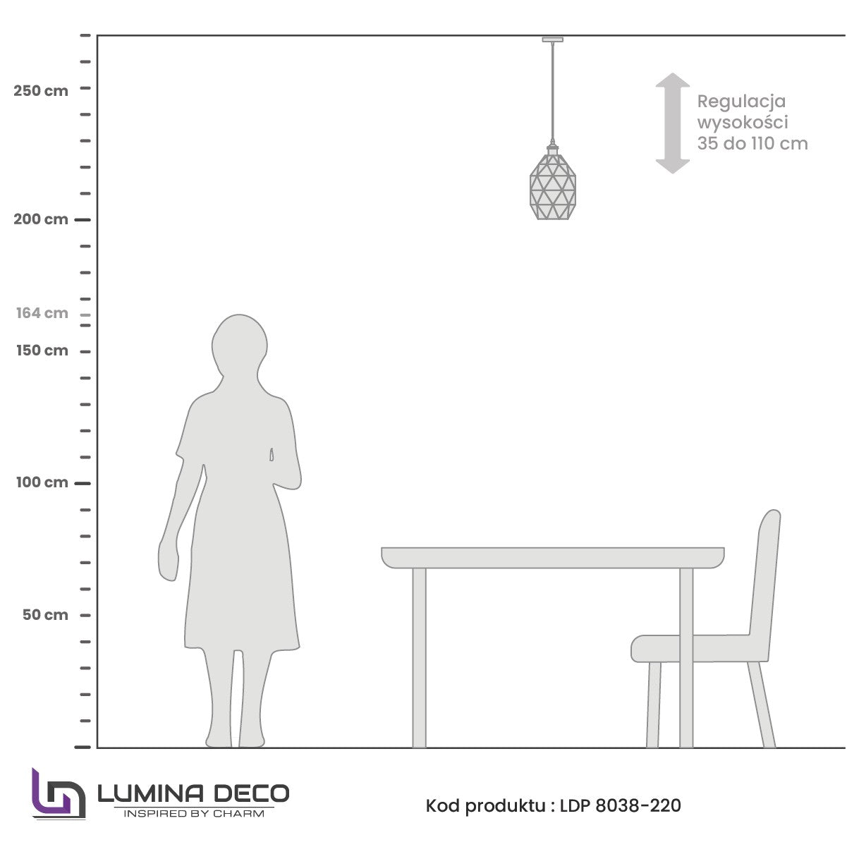 LAMPA NOWOCZESNA WISZĄCA BIAŁO-CHROMOWANA PESTICO