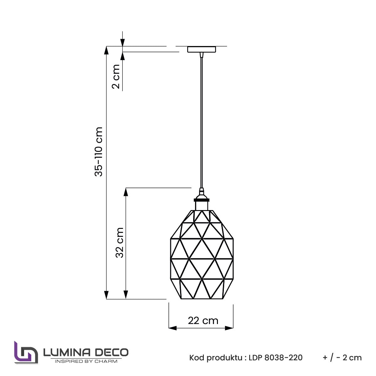 LAMPA NOWOCZESNA WISZĄCA BIAŁO-CHROMOWANA PESTICO