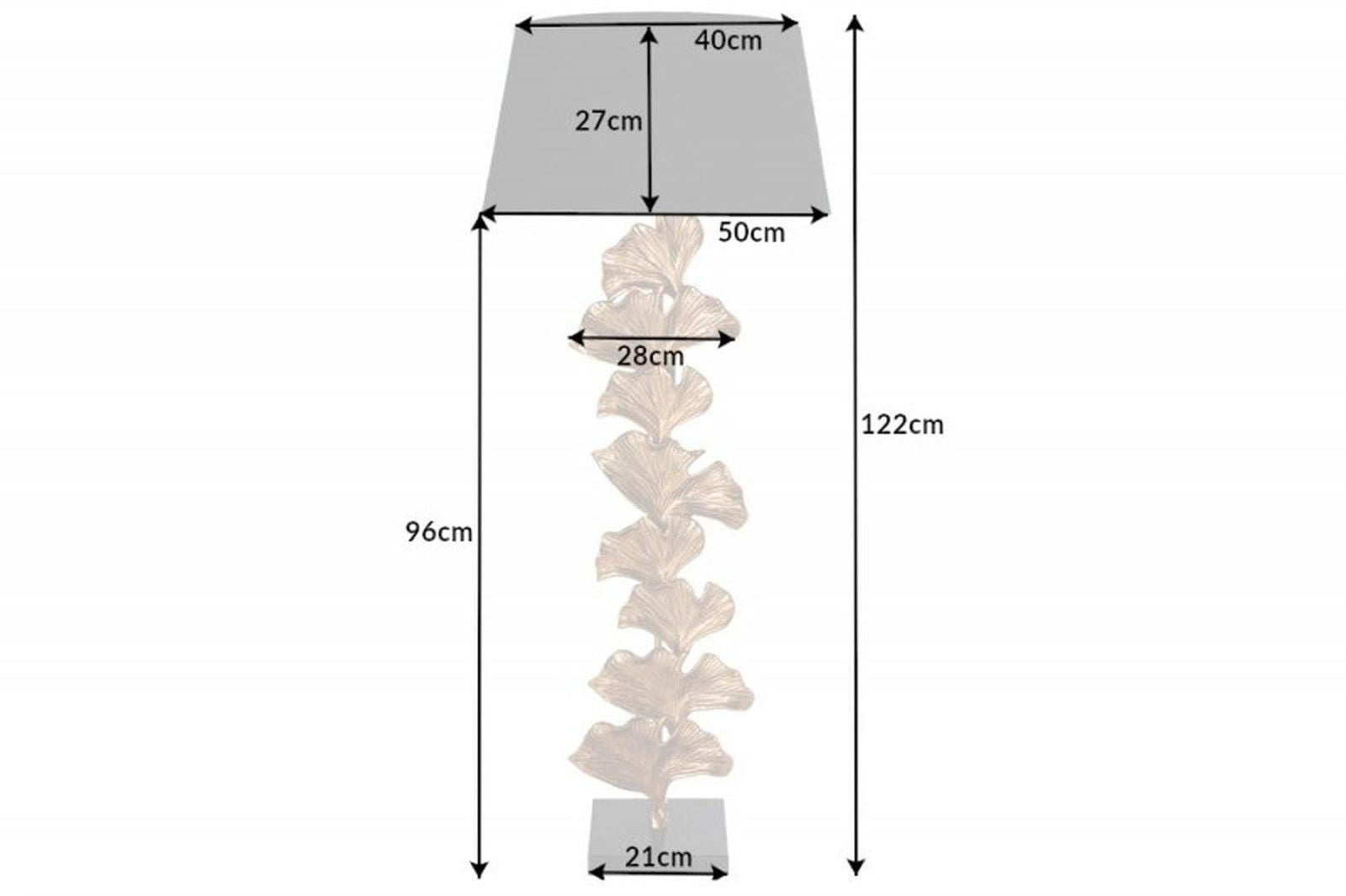 LAMPA PODŁOGOWA SREBRNA / 41695 / INVICTA INTERIOR