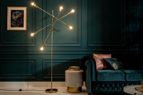 LAMPA PODŁOGOWA VARIATION ZŁOTA / 40775 / INVICTA INTERIOR