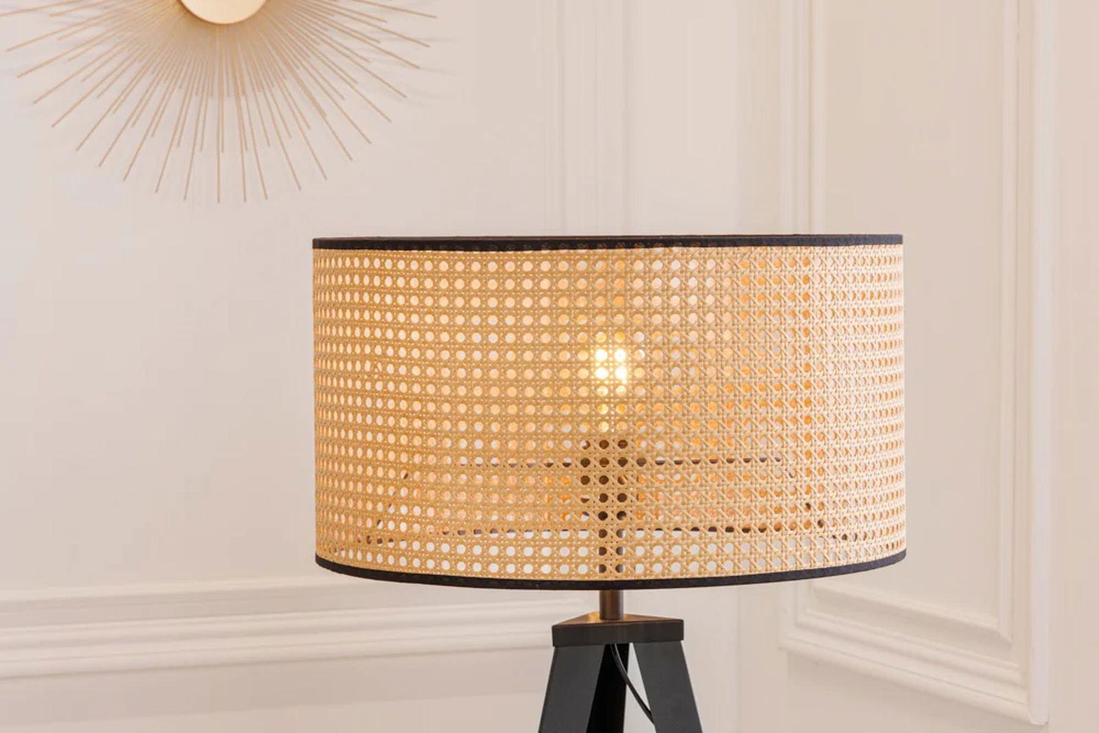 LAMPA PODŁOGOWA WIENER PLECIONKA WIEDEŃSKA NATURALNA / 42807 / INVICTA INTERIOR