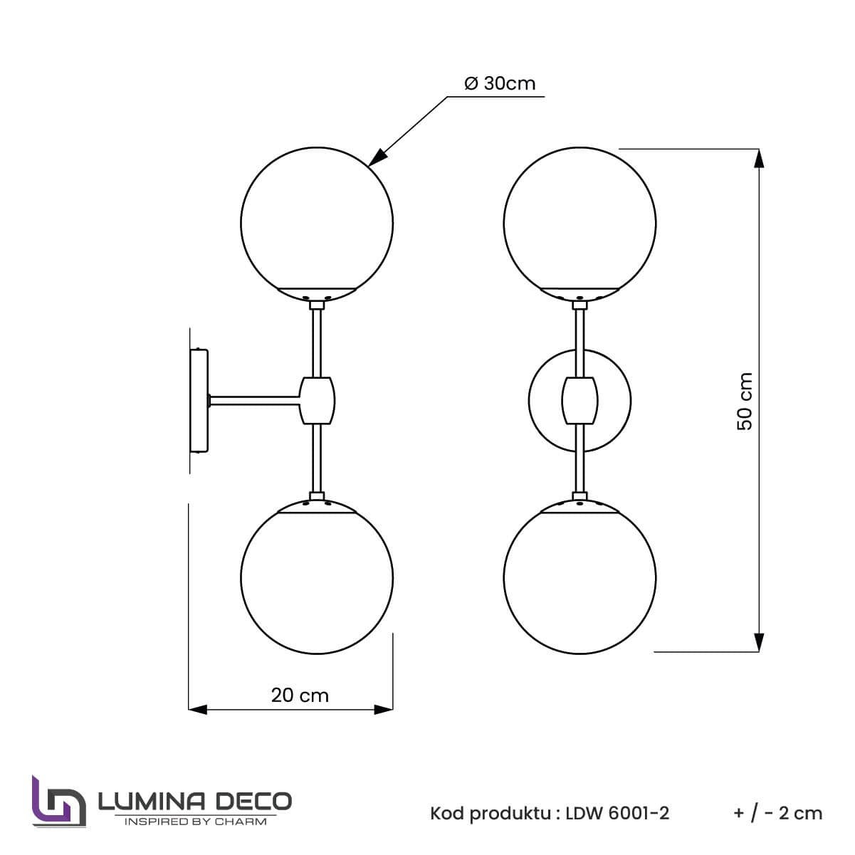 LAMPA ŚCIENNA KINKIET LOFTOWY CZARNY ZODIAK W2