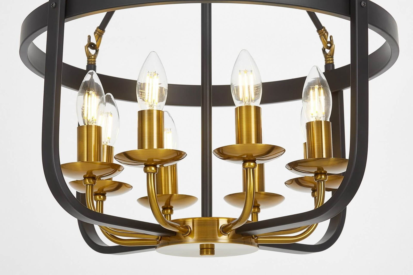 LAMPA WISZĄCA LOFT CZARNO-MOSIĘŻNA BERLING W8