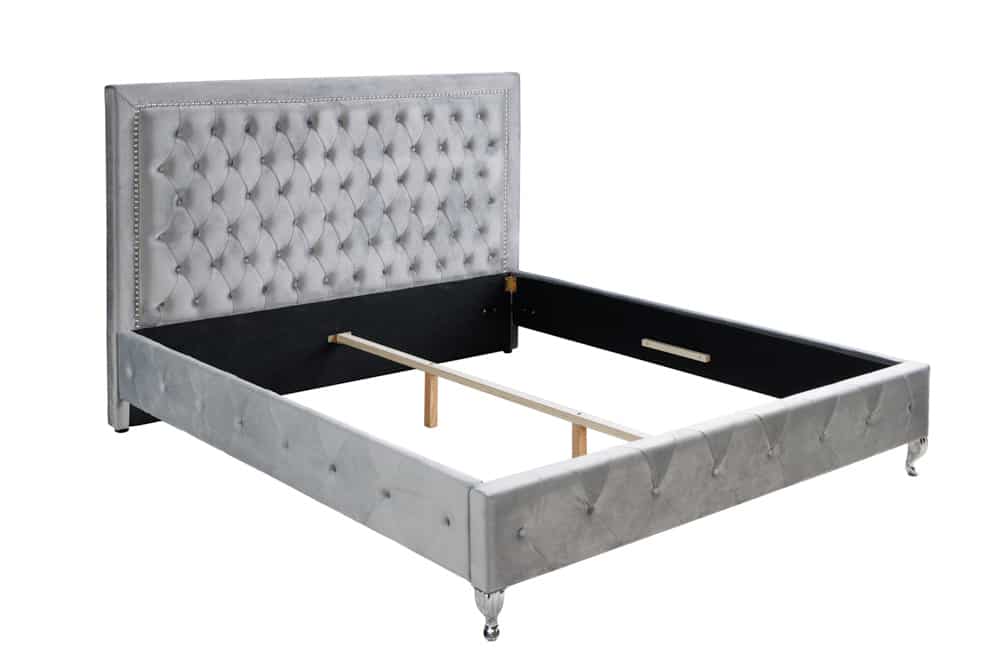 ŁÓŻKO EXTRAVAGANCIA SREBRNO SZARY 180 X 200 / 38968 / INVICTA INTERIOR