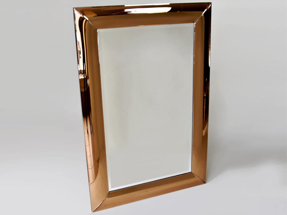 LUSTRO W LUSTRZANEJ RAMIE Amber gold