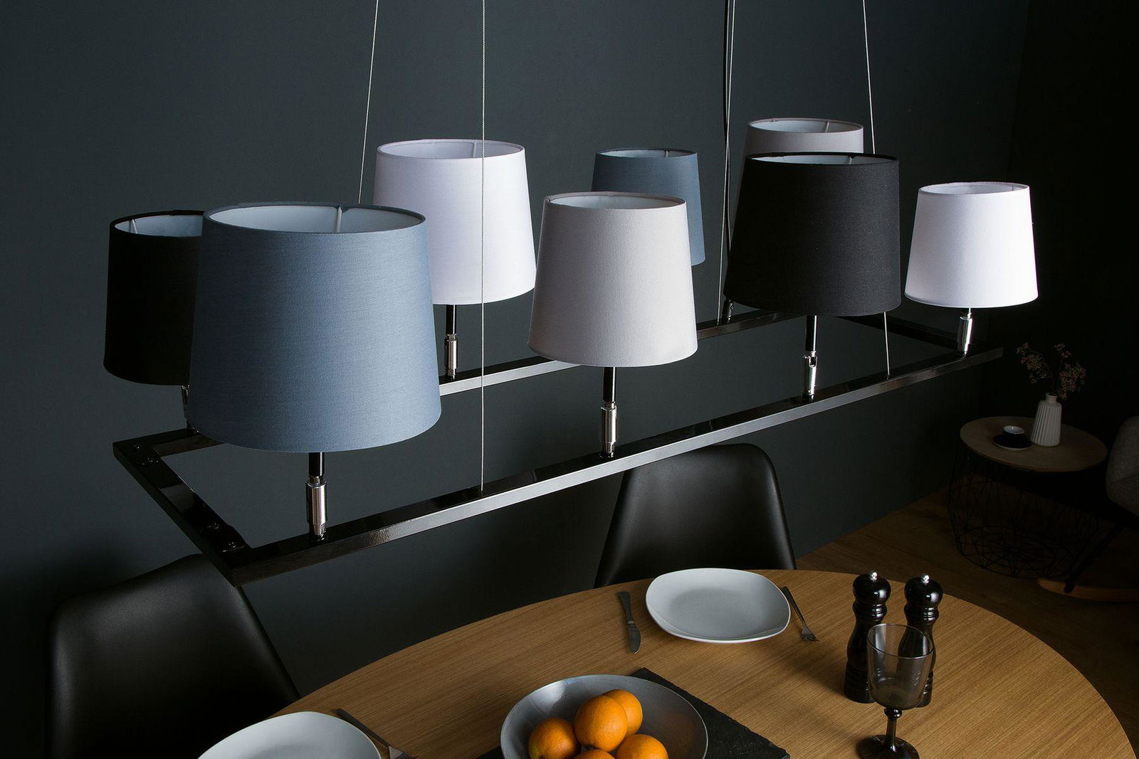 Lampa Levels III czarny szary biały / 38823 INVICTA INTERIOR