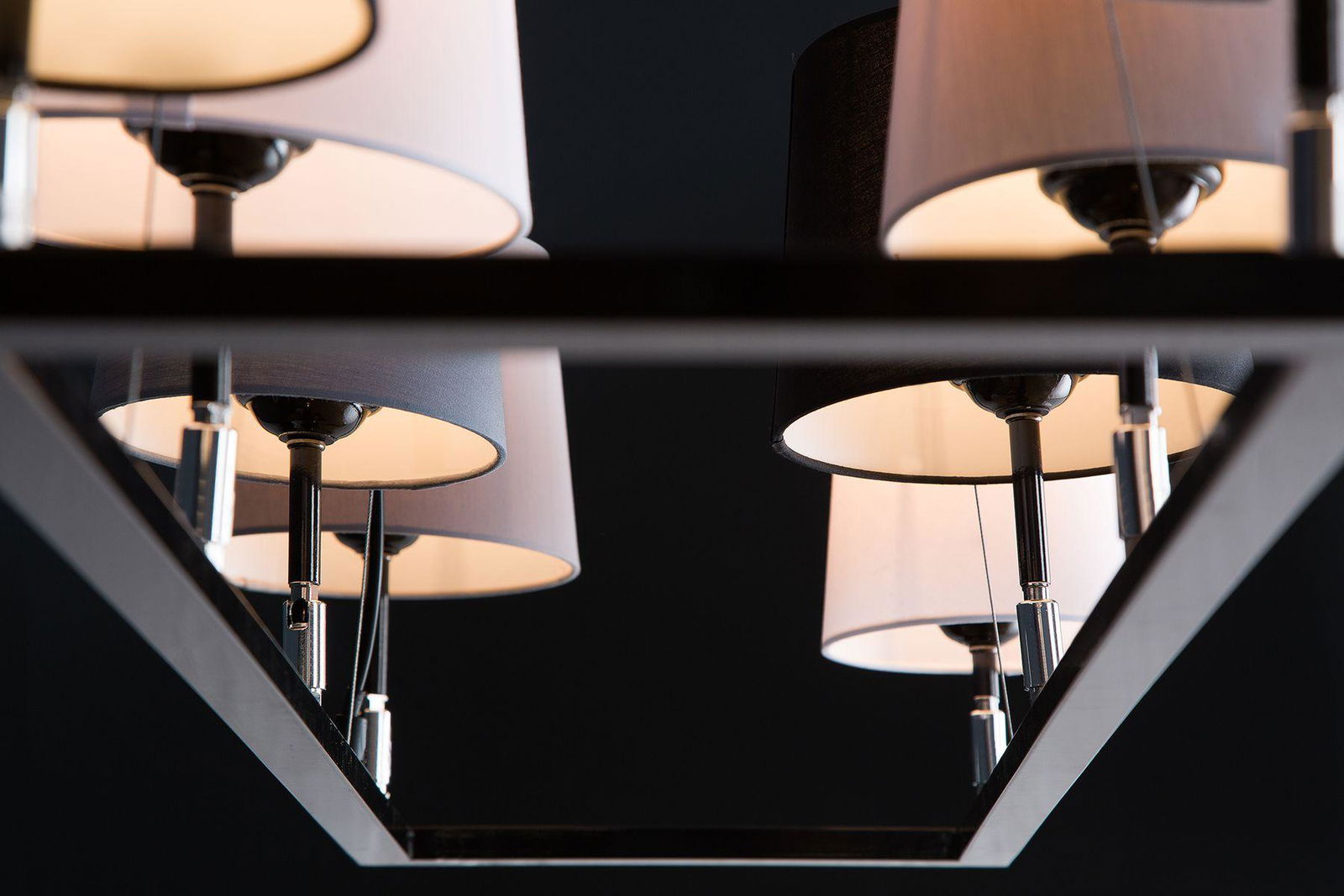 Lampa Levels III czarny szary biały / 38823 INVICTA INTERIOR