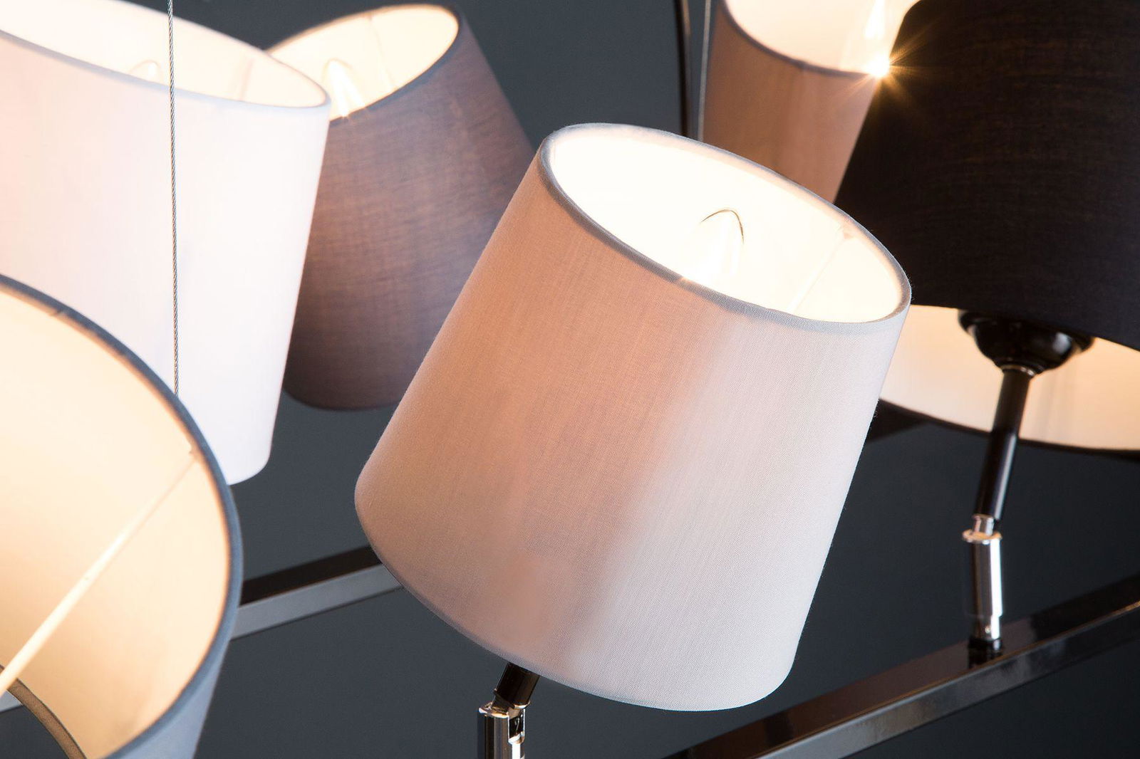 Lampa Levels III czarny szary biały / 38823 INVICTA INTERIOR