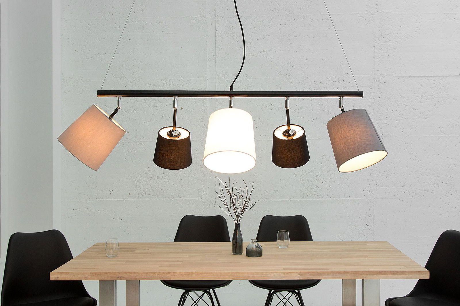Lampa Levels czarny szary biały / 37741 / INVICTA INTERIOR