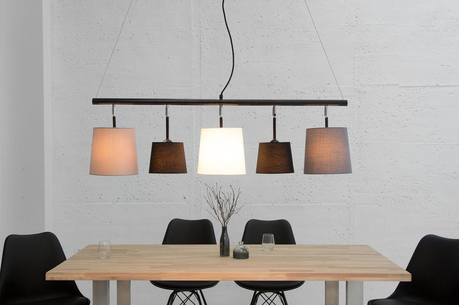 Lampa Levels czarny szary biały / 37741 / INVICTA INTERIOR
