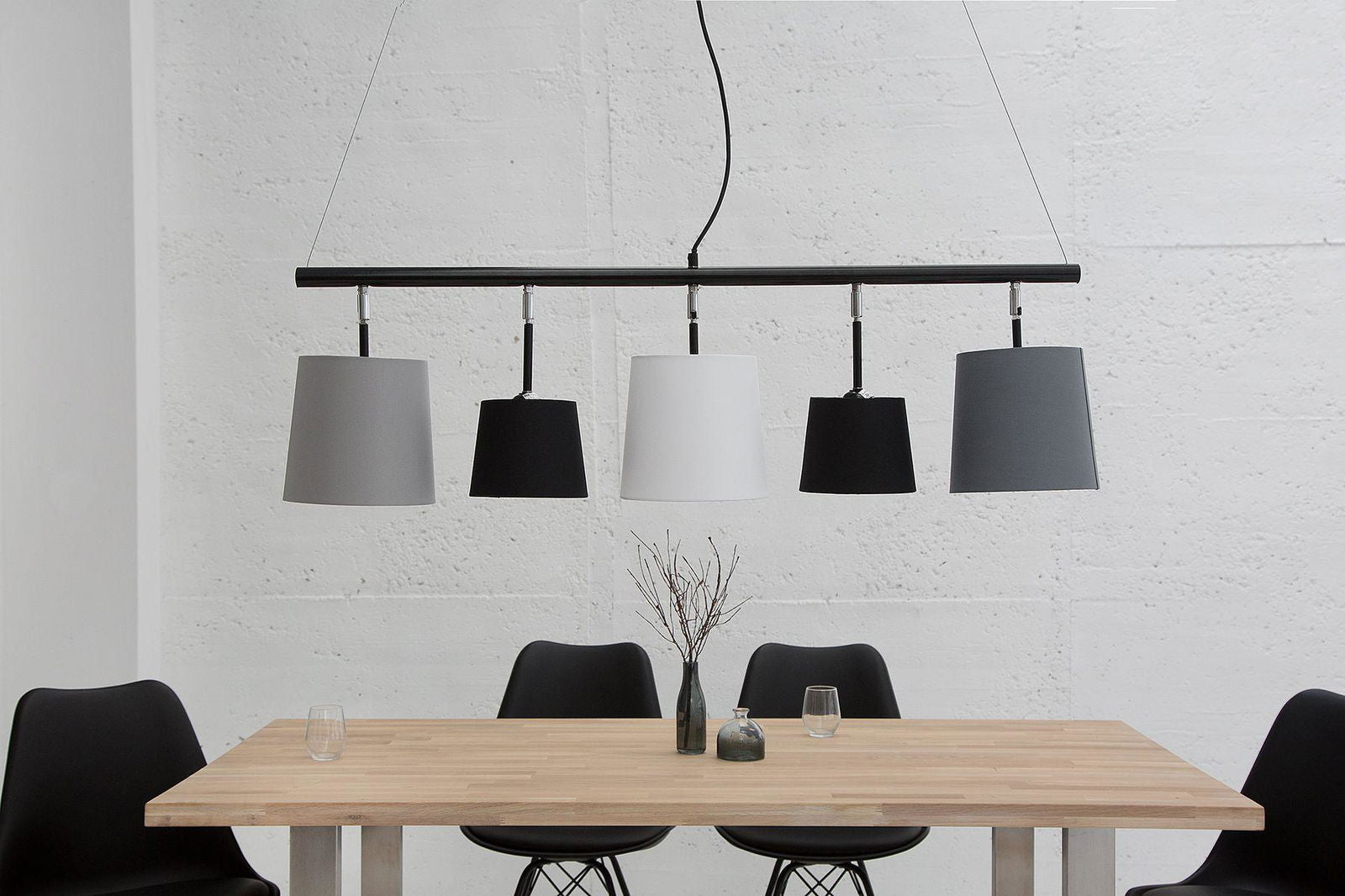 Lampa Levels czarny szary biały / 37741 / INVICTA INTERIOR