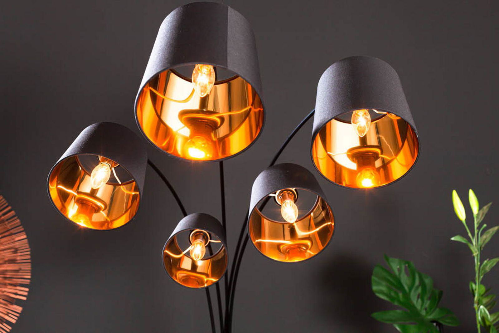 Lampa Podłogowa Levels 202 Cm Czarna / 40036 / INVICTA INTERIOR