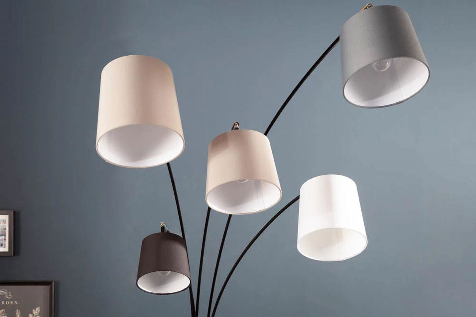 Lampa Podłogowa Levels Czarna / szara / 36398 / INVICTA INTERIOR