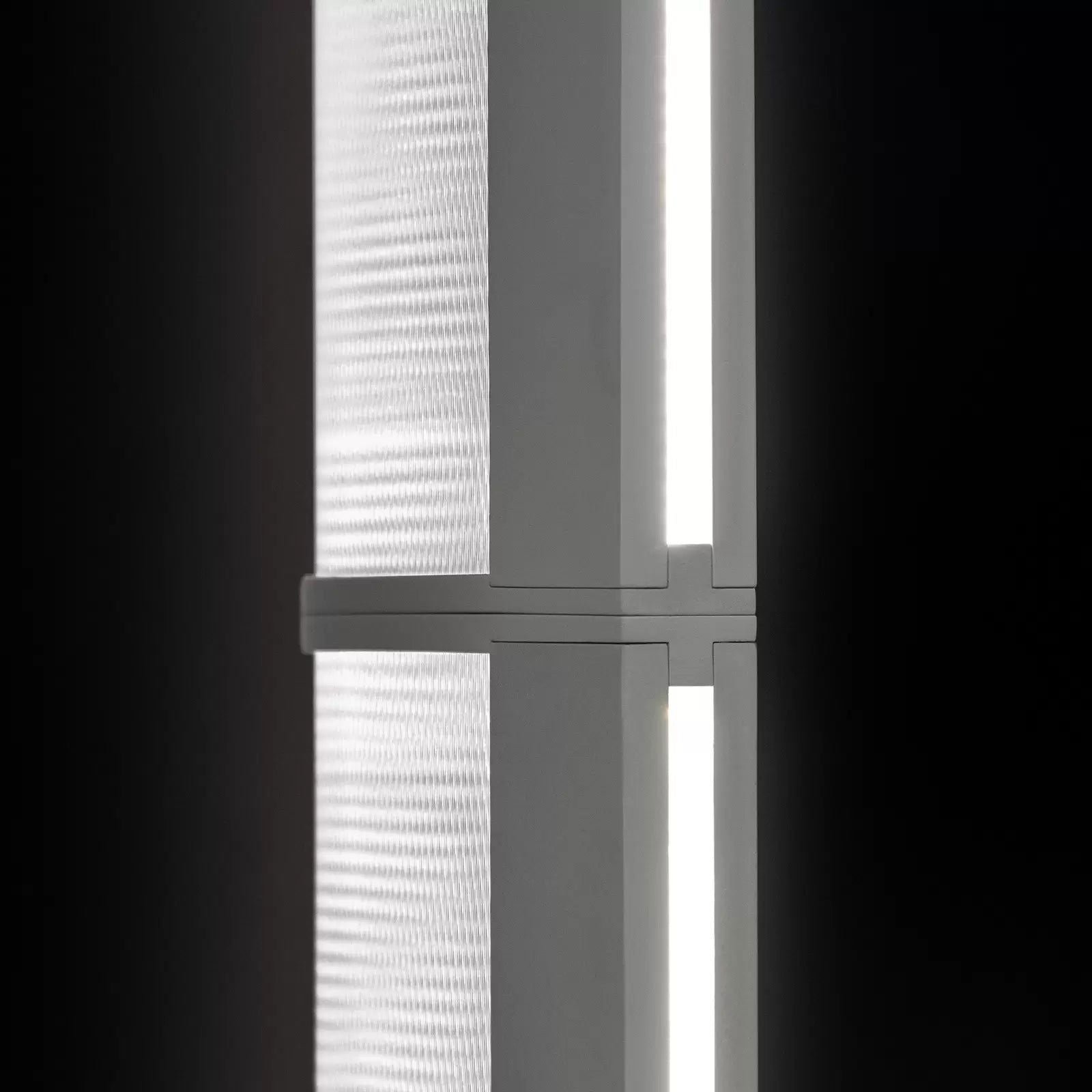 Lampa podłogowa LED Slamp Modula liniowa, plisowana, jasnoszara