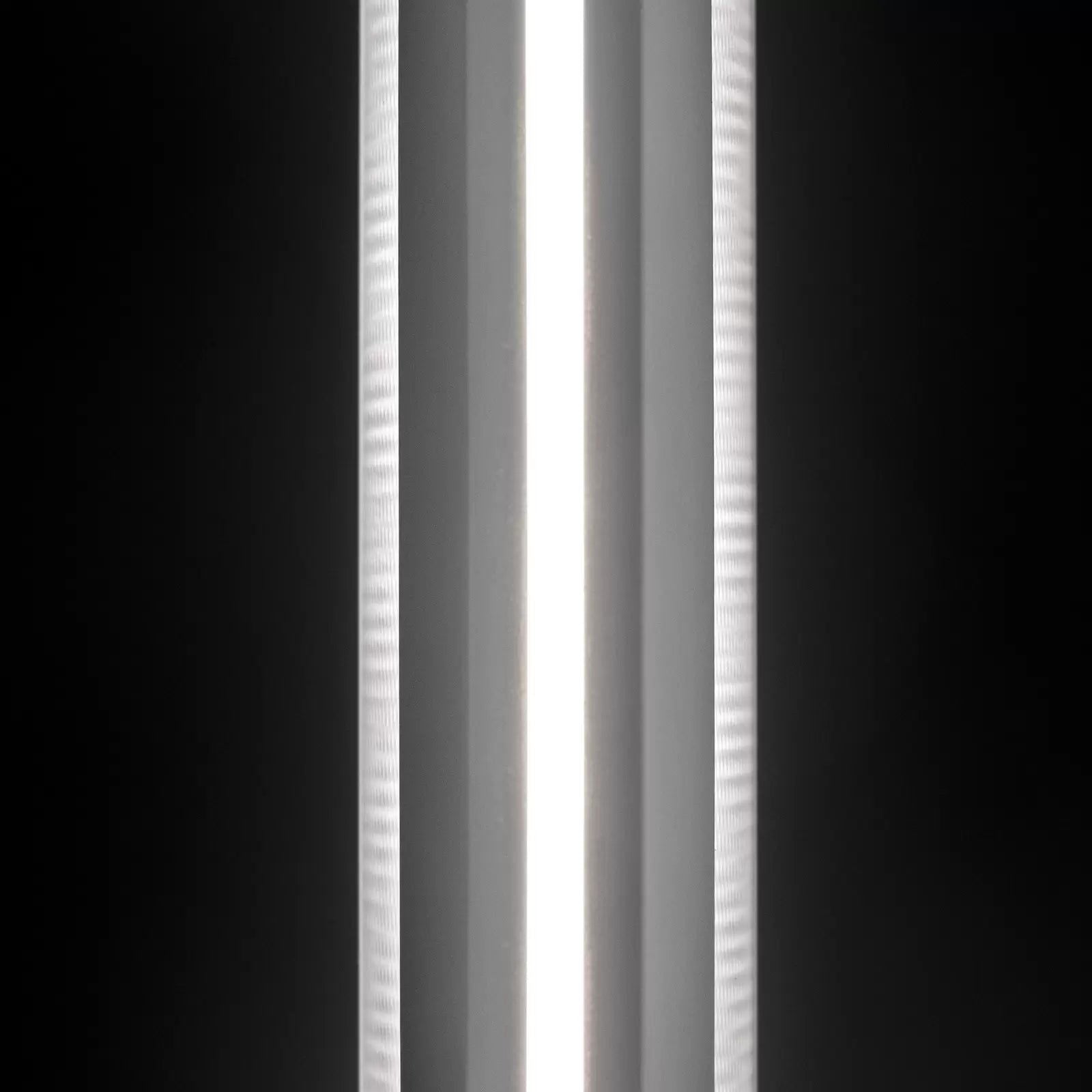 Lampa podłogowa LED Slamp Modula liniowa, plisowana, jasnoszara