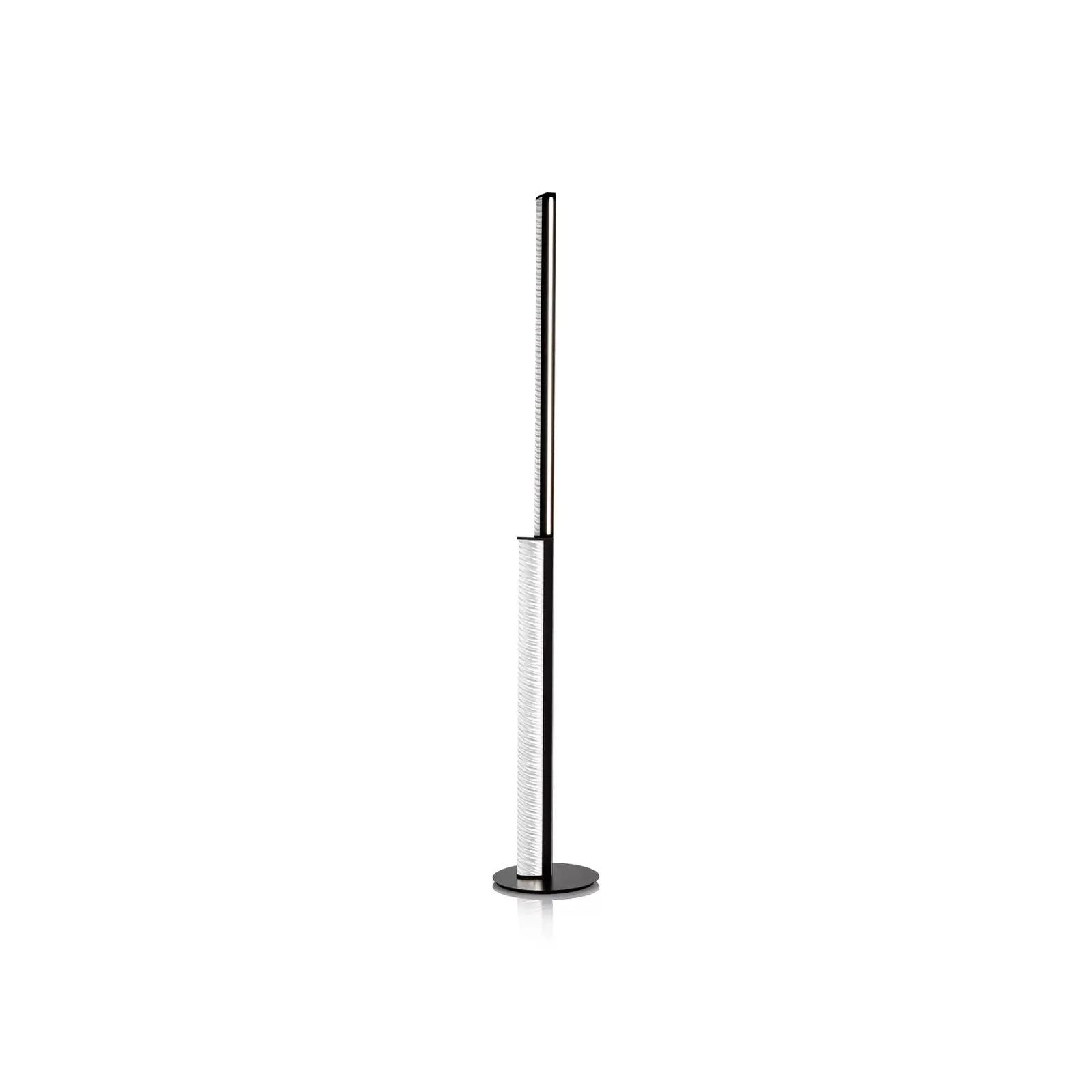 Lampa podłogowa LED Slamp Modula skręcana, plisowana, czarna