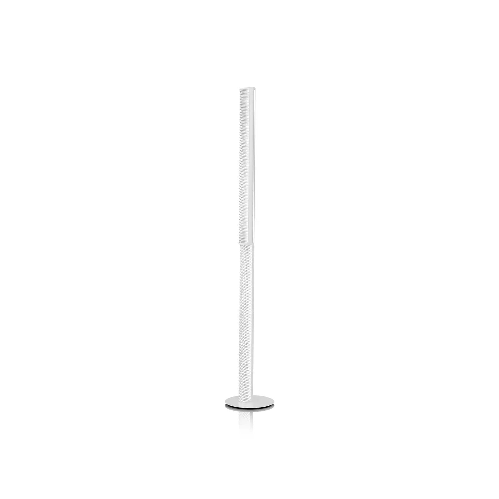 Lampa podłogowa LED Slamp Modula skręcana, plisowana, jasnoszara