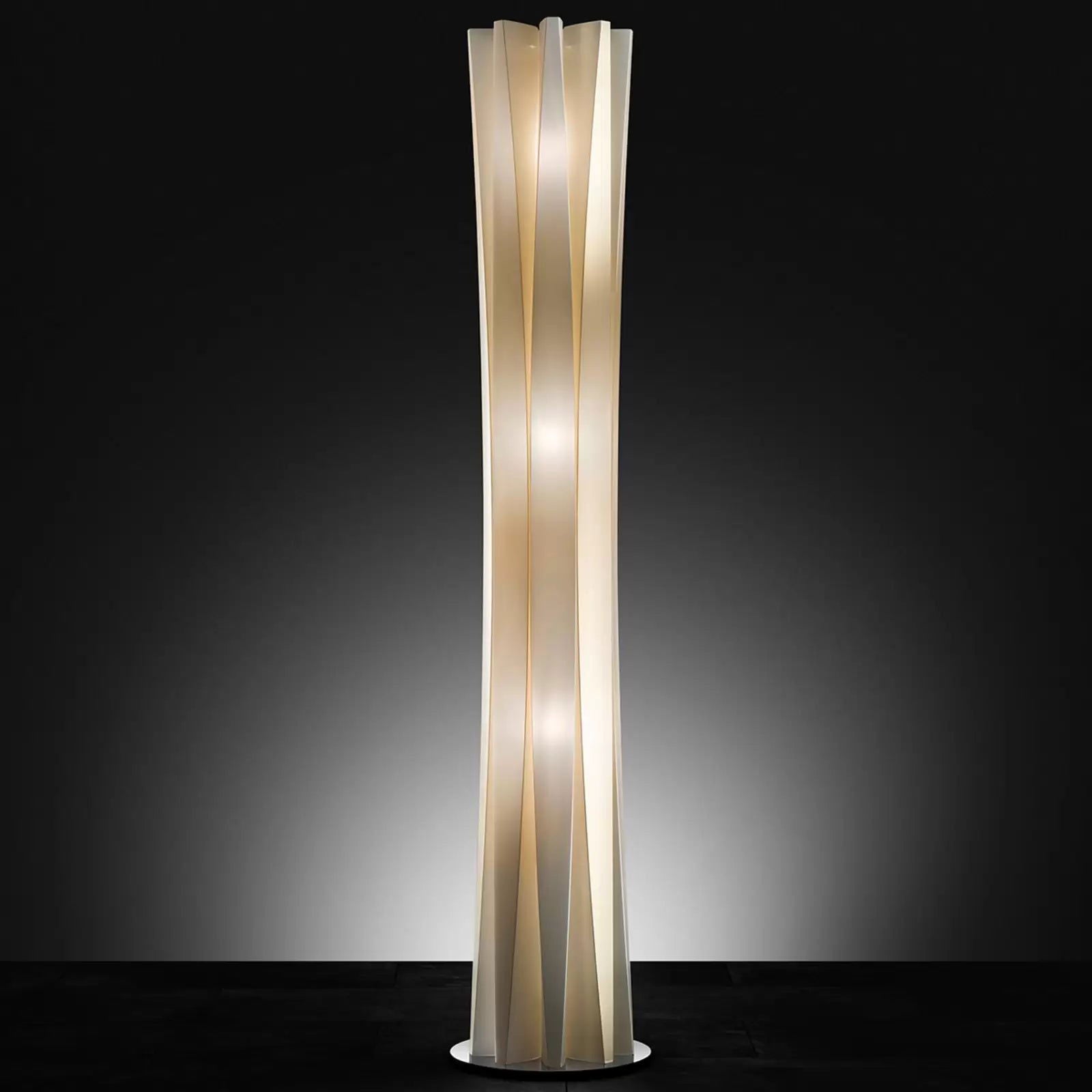 Lampa stojąca Slamp Bach, wysokość 161 cm, złota