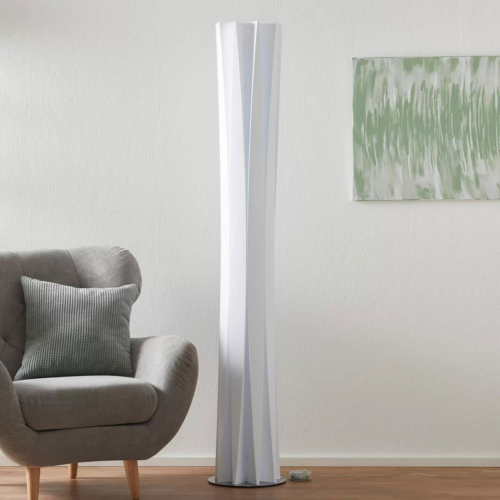 Lampa stojąca Slamp Bach, wysokość 184 cm, biała