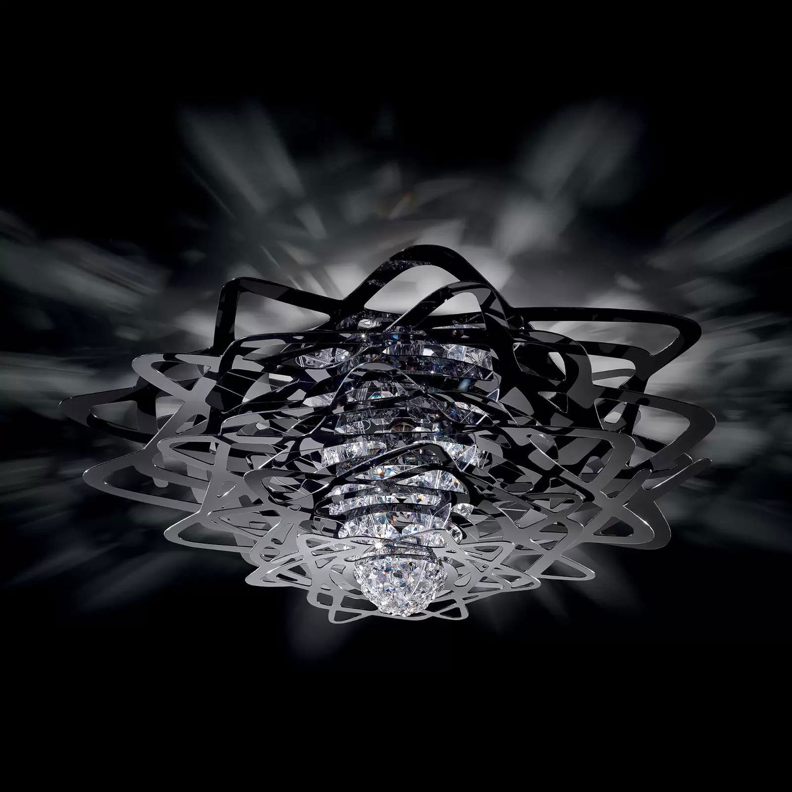 Lampa sufitowa Slamp Aurora duża, czarna