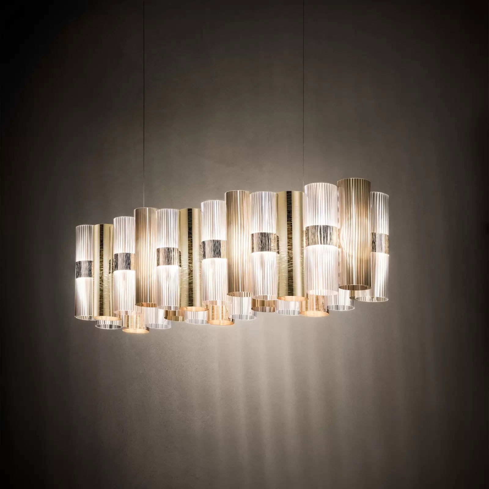 Lampa wisząca LED Slamp La Lollo, kolor złoty, 100 cm