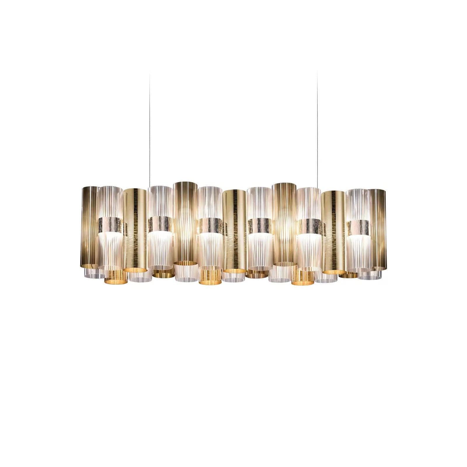 Lampa wisząca LED Slamp La Lollo, kolor złoty, 100 cm