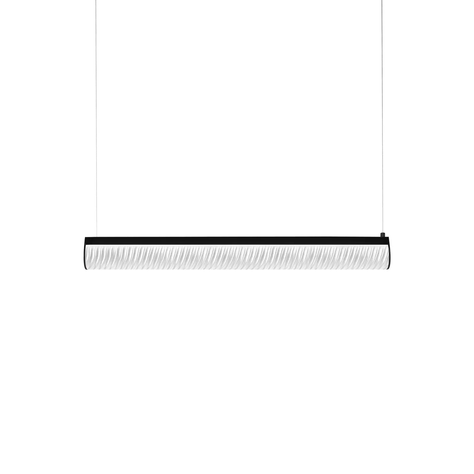 Lampa wisząca LED Slamp Modula, plisowana, czarna