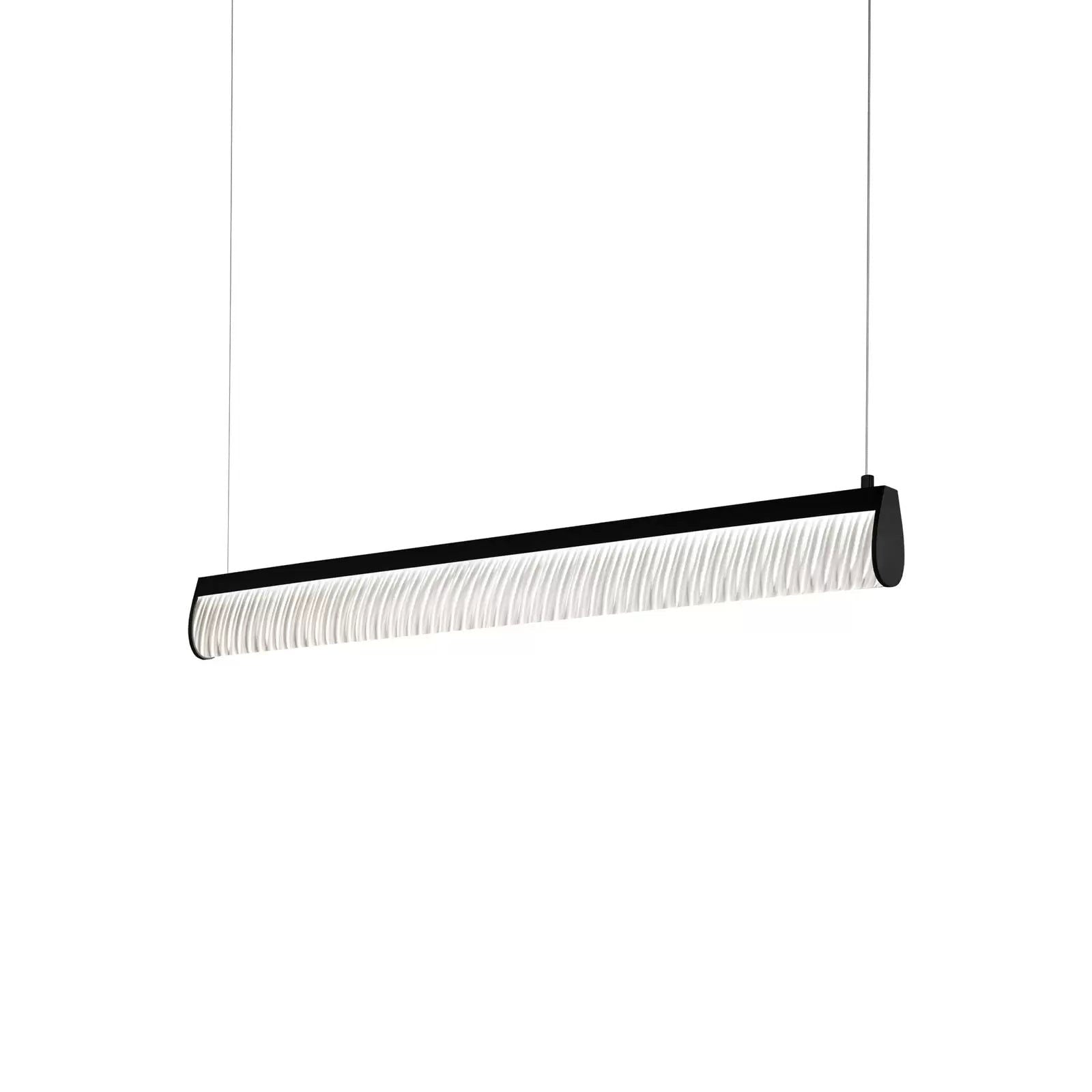 Lampa wisząca LED Slamp Modula, plisowana, czarna
