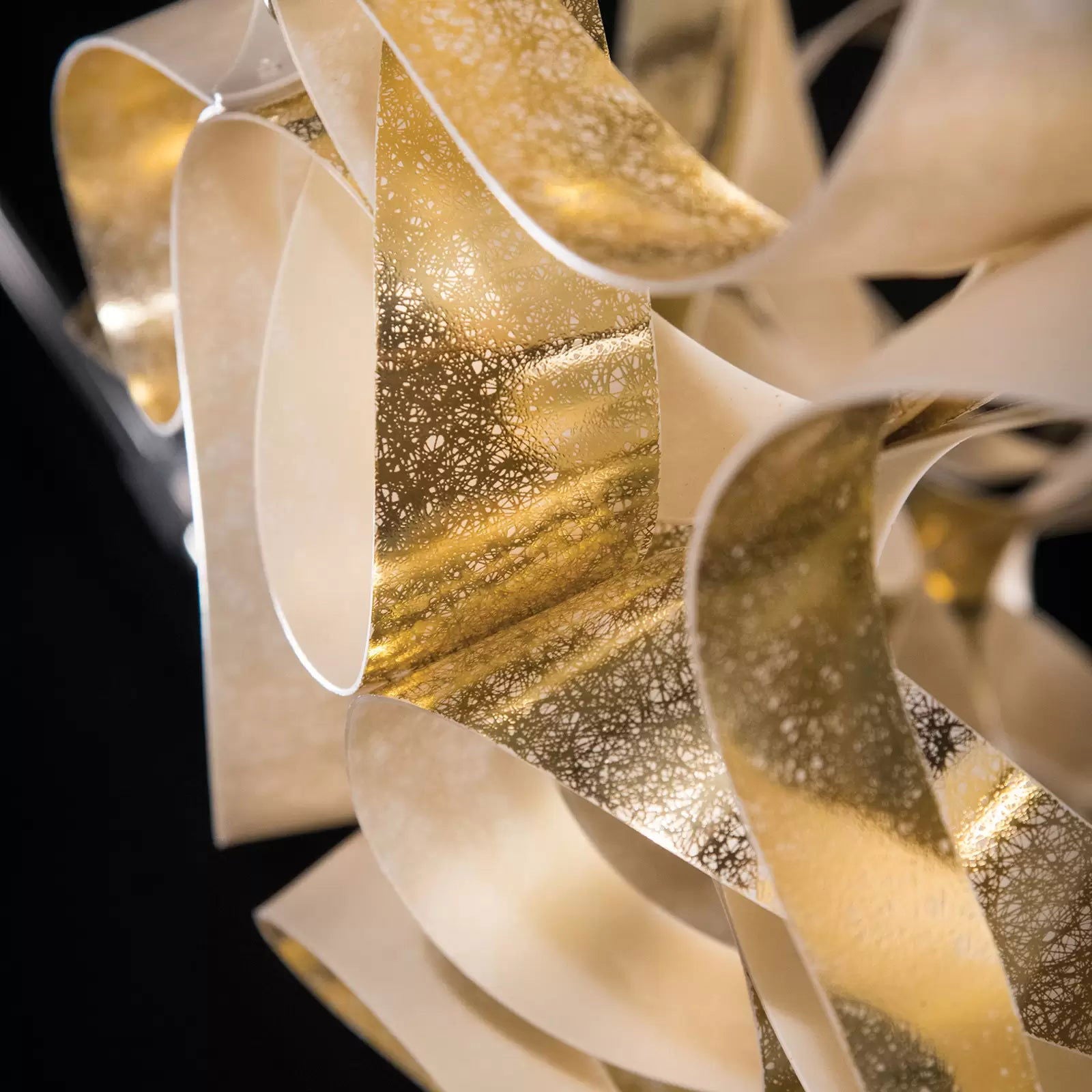 Lampa wisząca Quantica firmy Slamp, kolor złoty, 75 cm