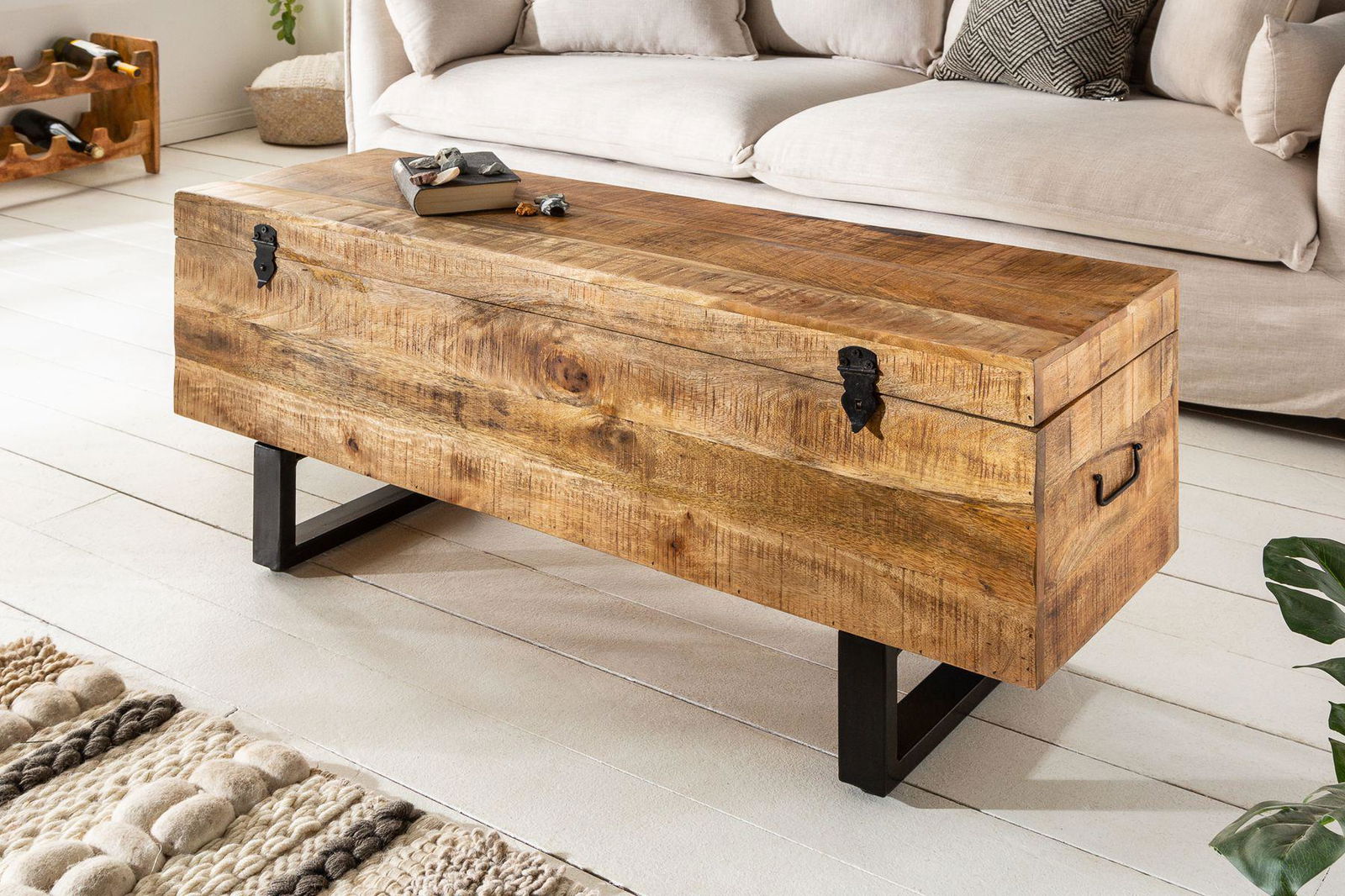 Ława / Ławka Factory Loft 115cm Mango / 39663 / INVICTA INTERIOR