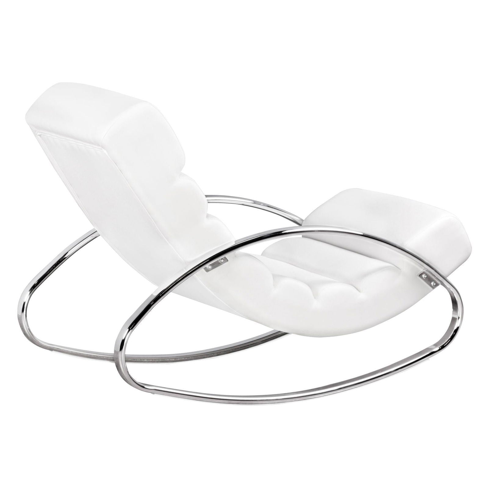 Leżanka Relax Lounger biała Wohnling / WL1.857
