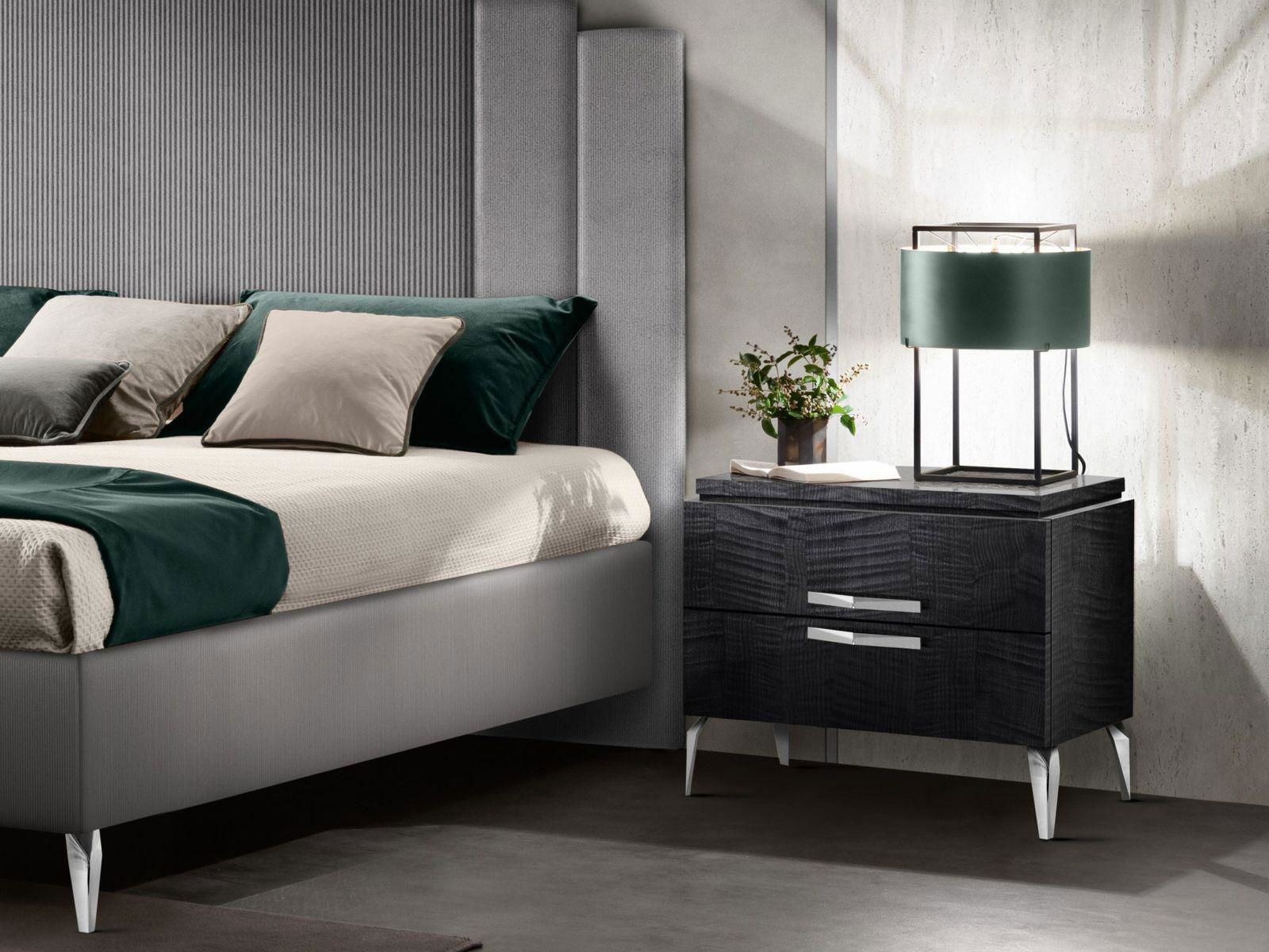MODERNA CHROM WŁOSKA KOMODA 4 SZUFLADY 129 CM / ADORA ARREDOCLASSIC
