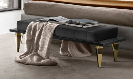 MODERNA GOLD ŁAWKA TAPICEROWANA DO SYPIALNI 140CM / ADORA ARREDOCLASSIC