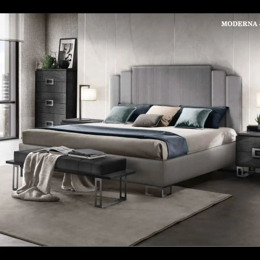 MODERNA TITANUM WŁOSKIE ŁÓŻKO TAPICEROWANE QUEEN SIZE 153/160 X 190/200CM / ADORA ARREDOCLASSIC