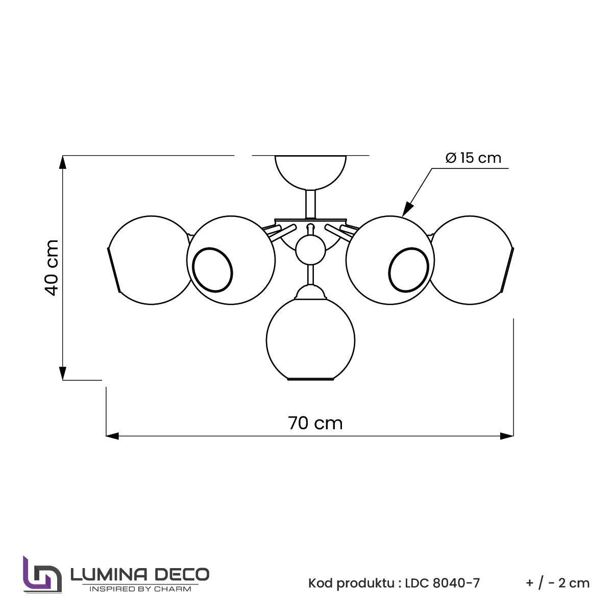 NOWOCZESNA LAMPA SUFITOWA PLAFON CHROMOWANY DEVOLI W7