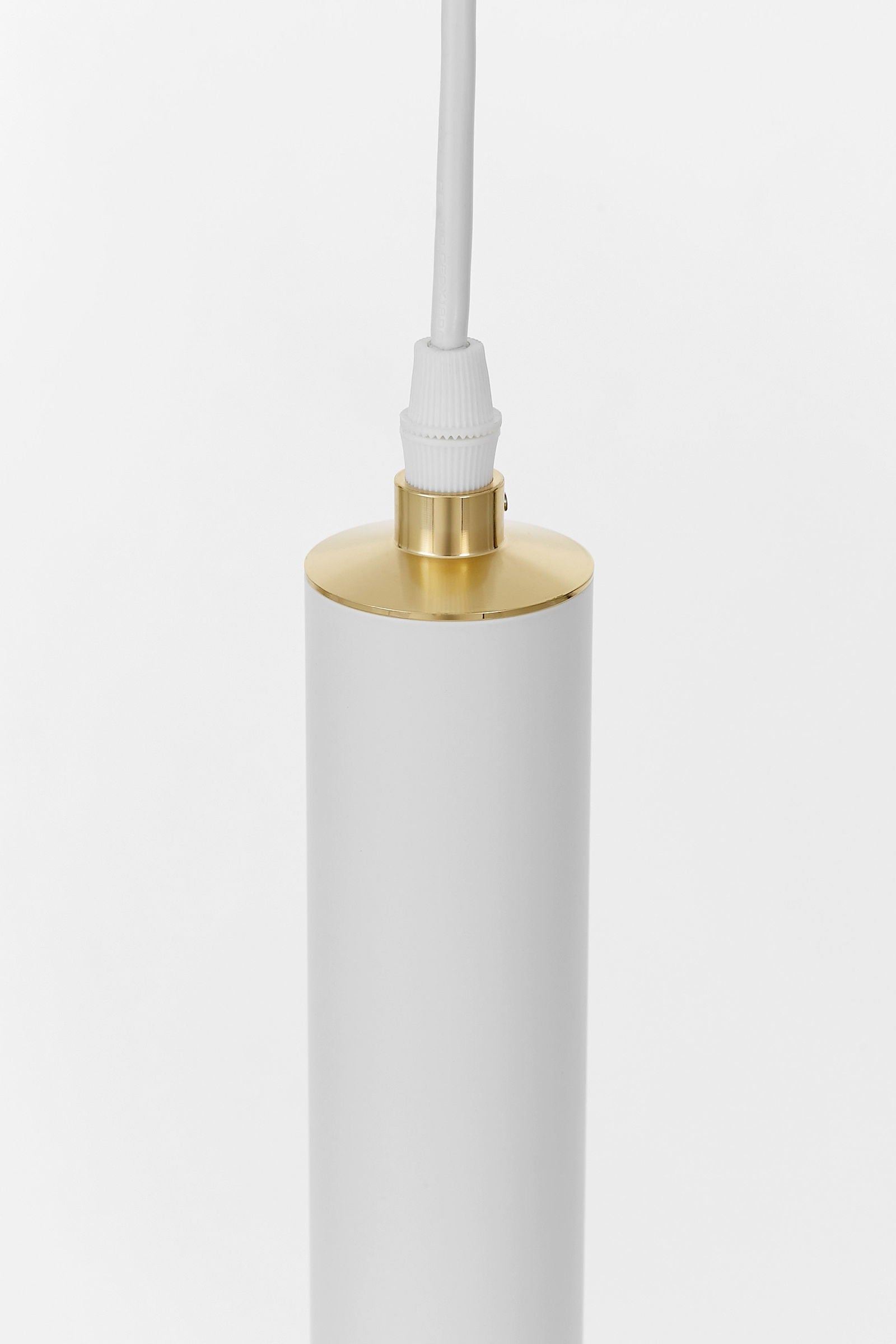NOWOCZESNA LAMPA WISZĄCA BIAŁO-ZŁOTA FOLINO W1