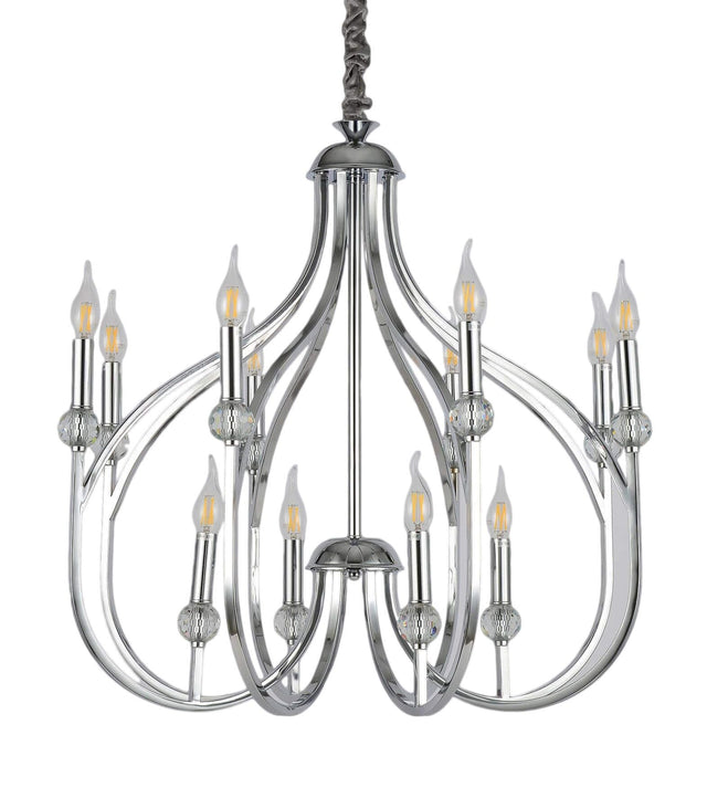 NOWOCZESNA LAMPA WISZĄCA CHROMOWANA ARCHETYPE W12