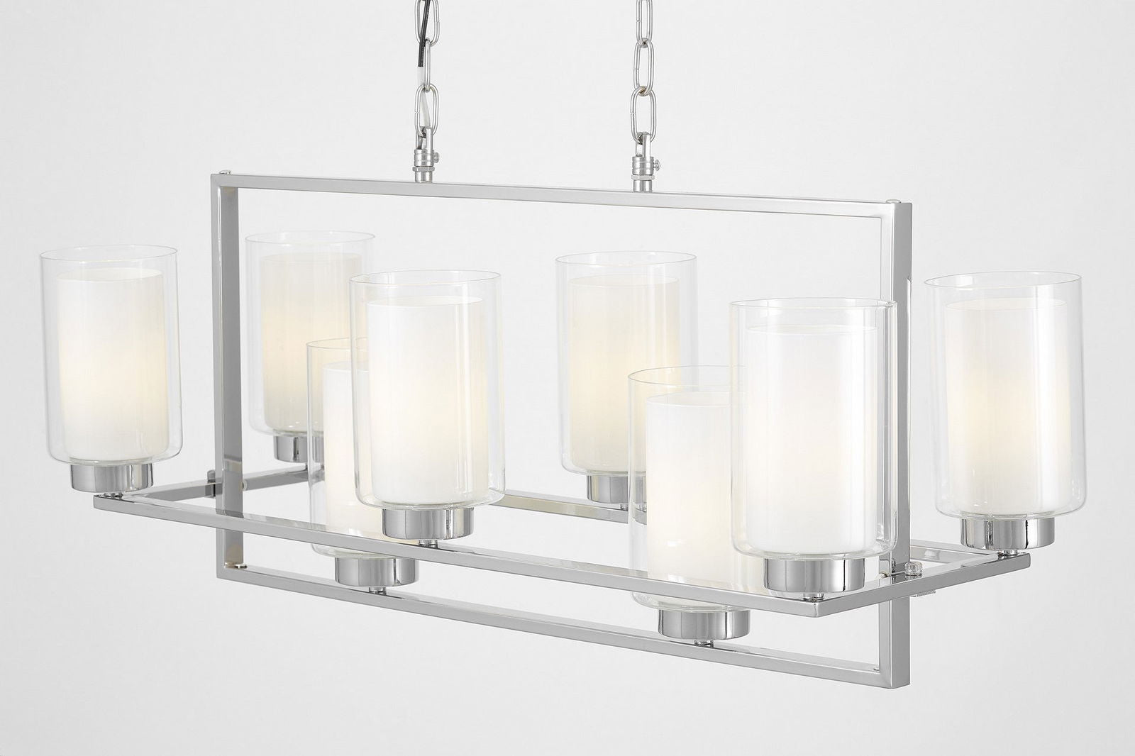 NOWOCZESNA LAMPA WISZĄCA CHROMOWANA LINO W8