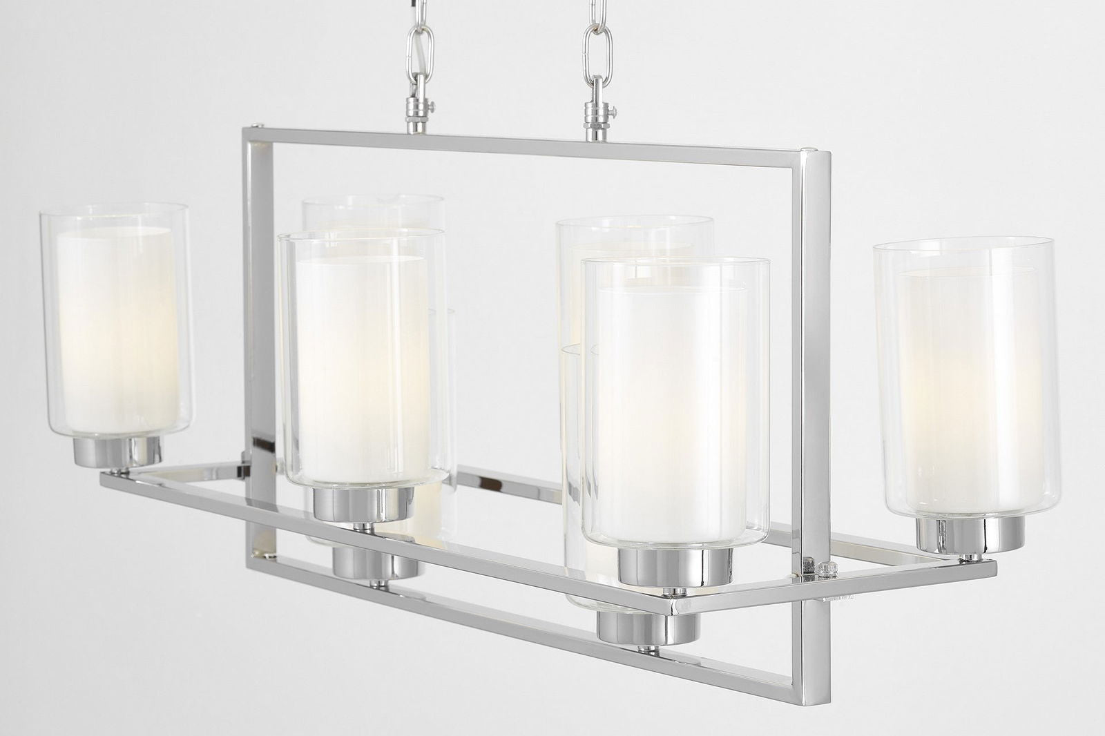NOWOCZESNA LAMPA WISZĄCA CHROMOWANA LINO W8