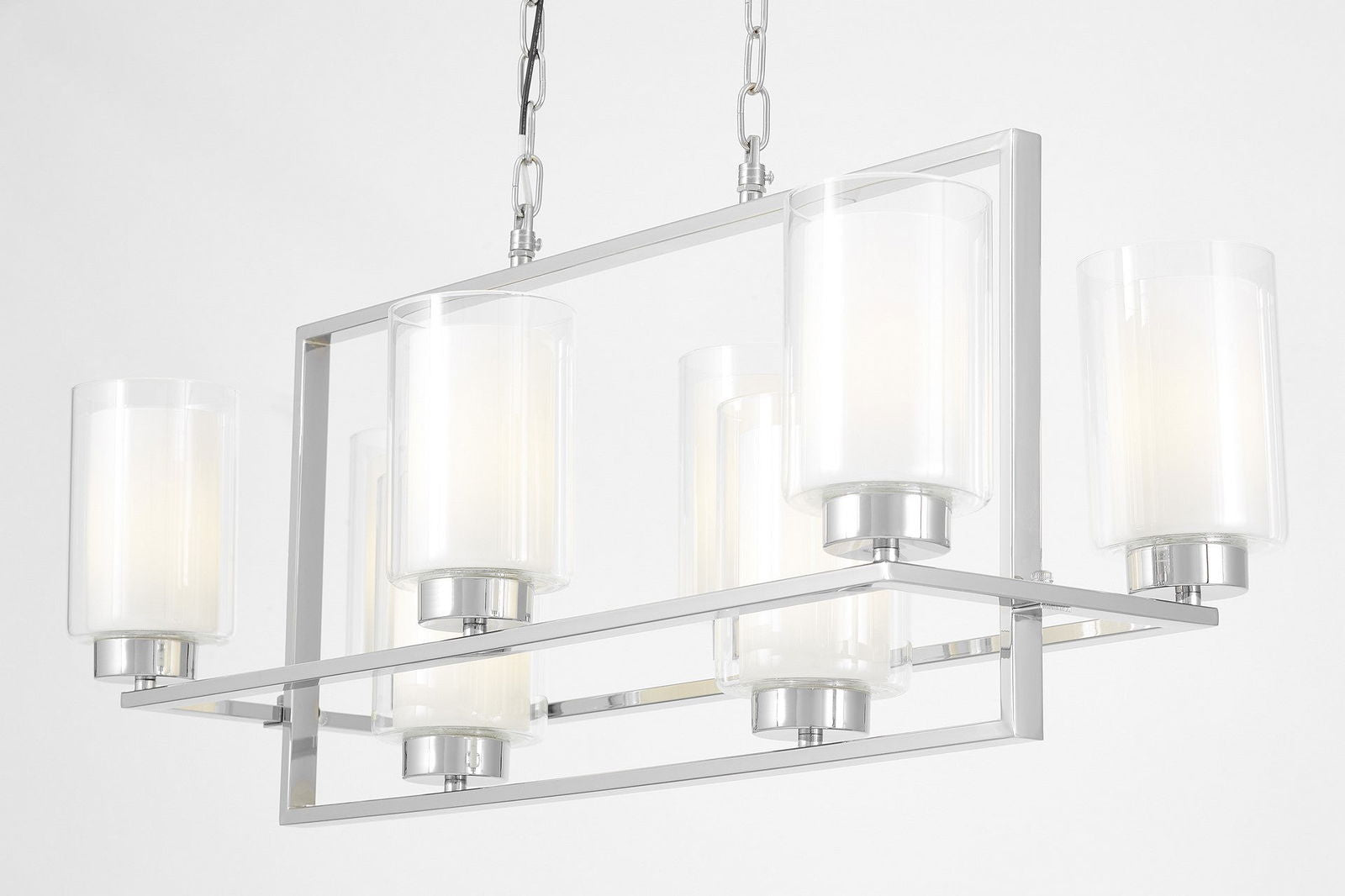 NOWOCZESNA LAMPA WISZĄCA CHROMOWANA LINO W8