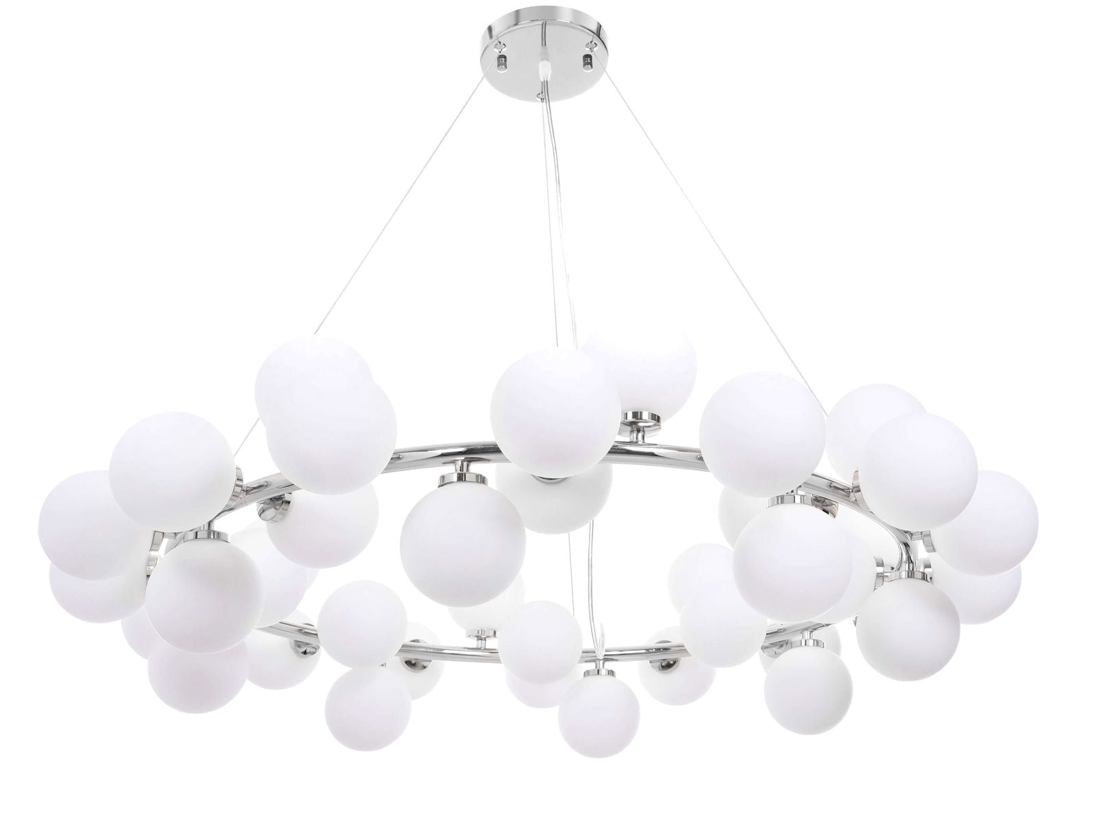 NOWOCZESNA LAMPA WISZĄCA CHROMOWANA MARSIADA W40