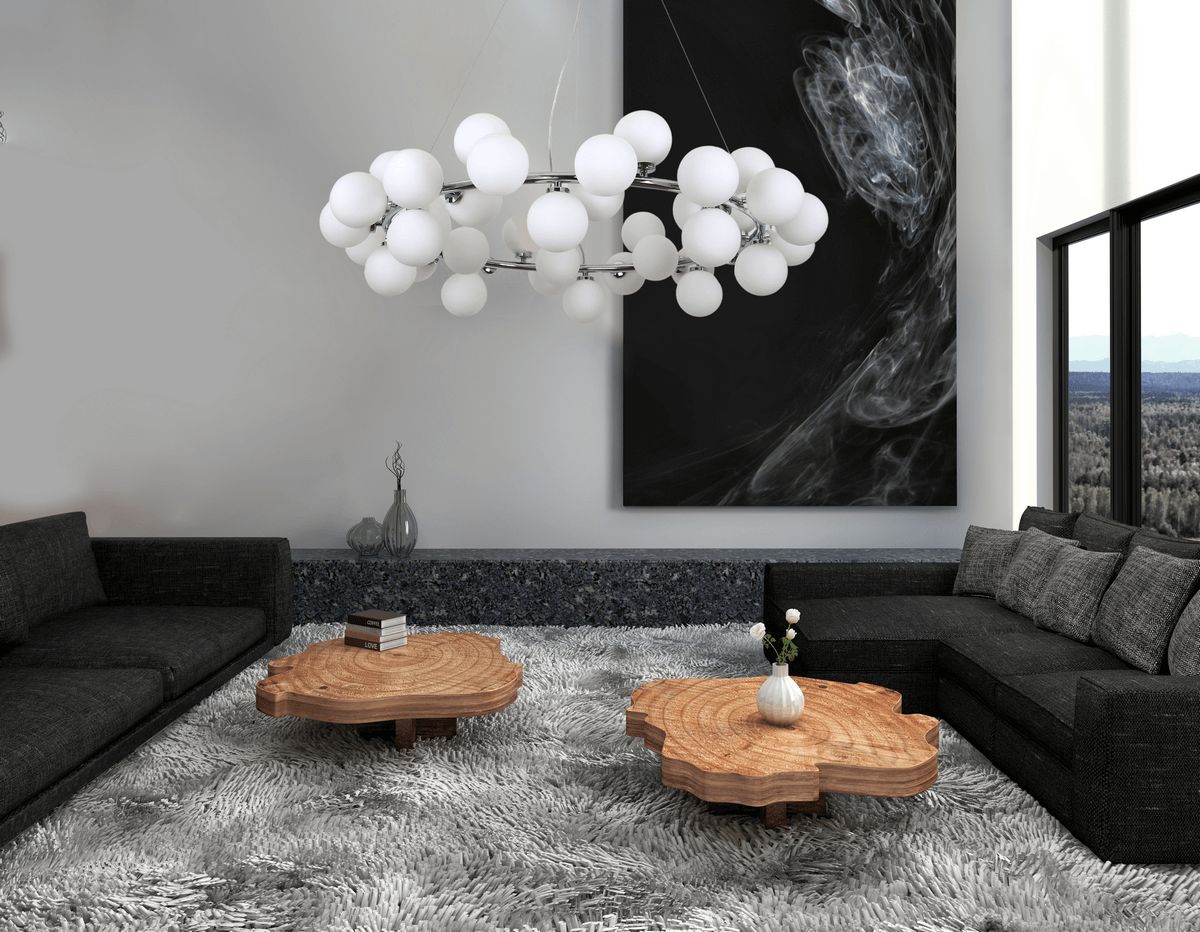 NOWOCZESNA LAMPA WISZĄCA CHROMOWANA MARSIADA W40