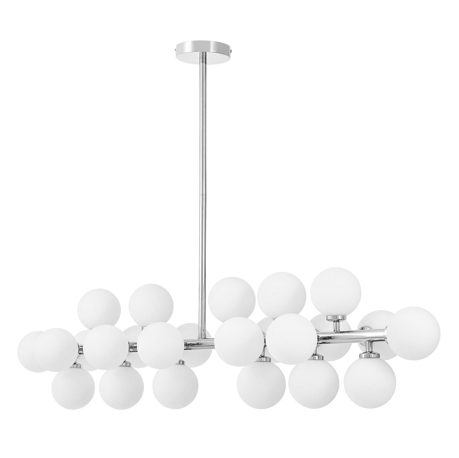 NOWOCZESNA LAMPA WISZĄCA CHROMOWANA PETRICA W24