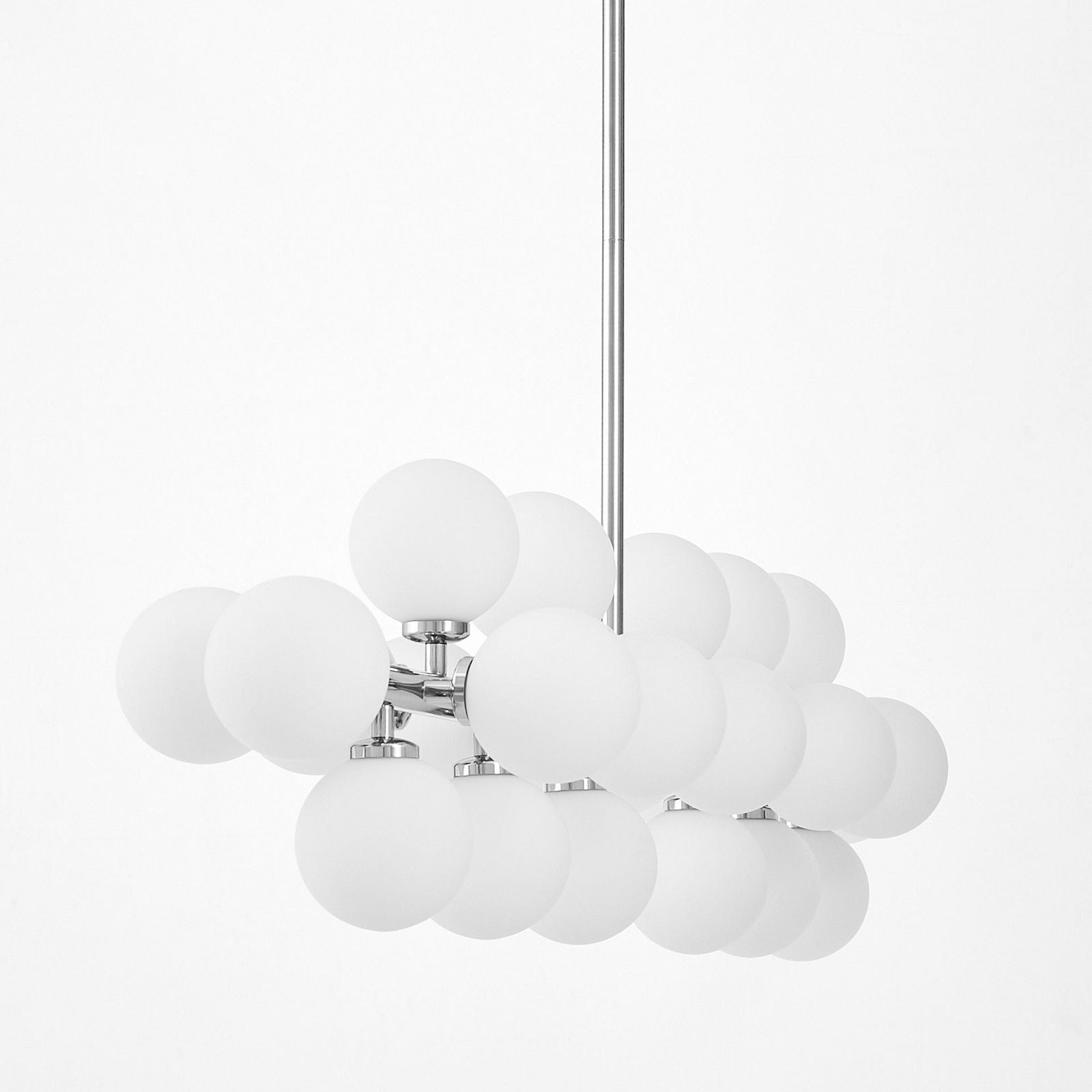 NOWOCZESNA LAMPA WISZĄCA CHROMOWANA PETRICA W24