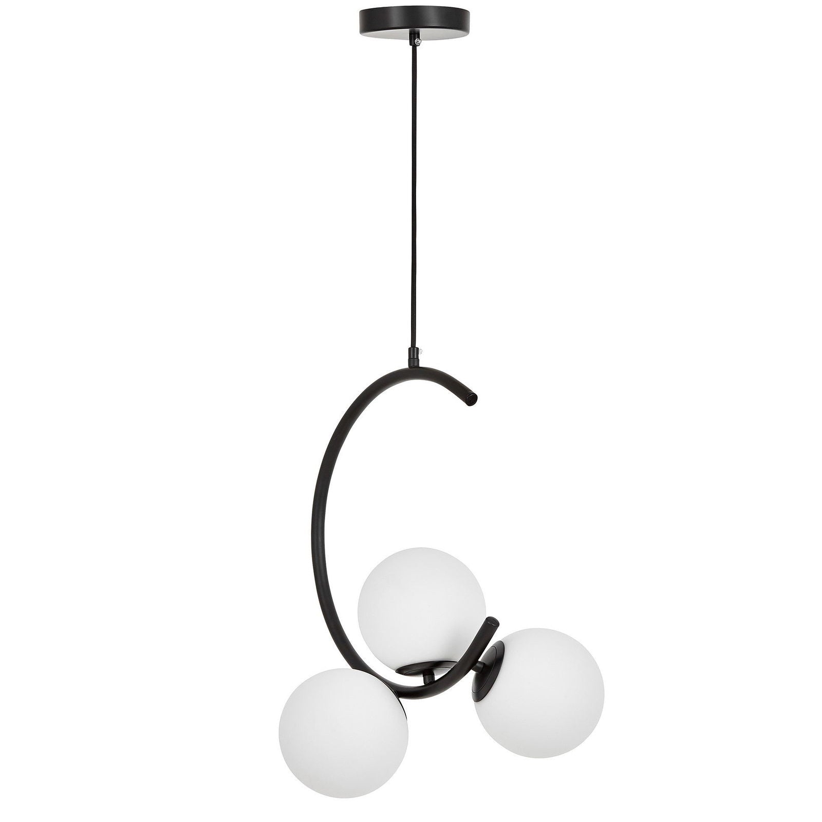NOWOCZESNA LAMPA WISZĄCA CZARNA BONIO W3