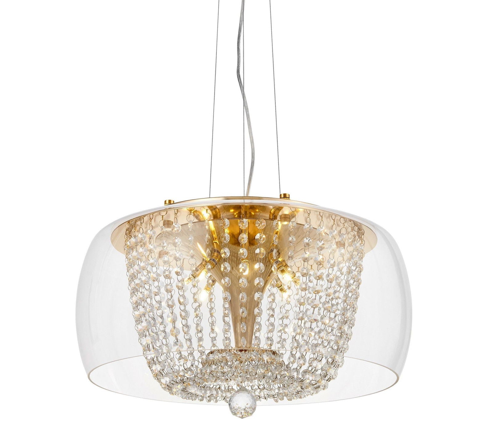 NOWOCZESNA LAMPA WISZĄCA DISPOSA GOLD D50