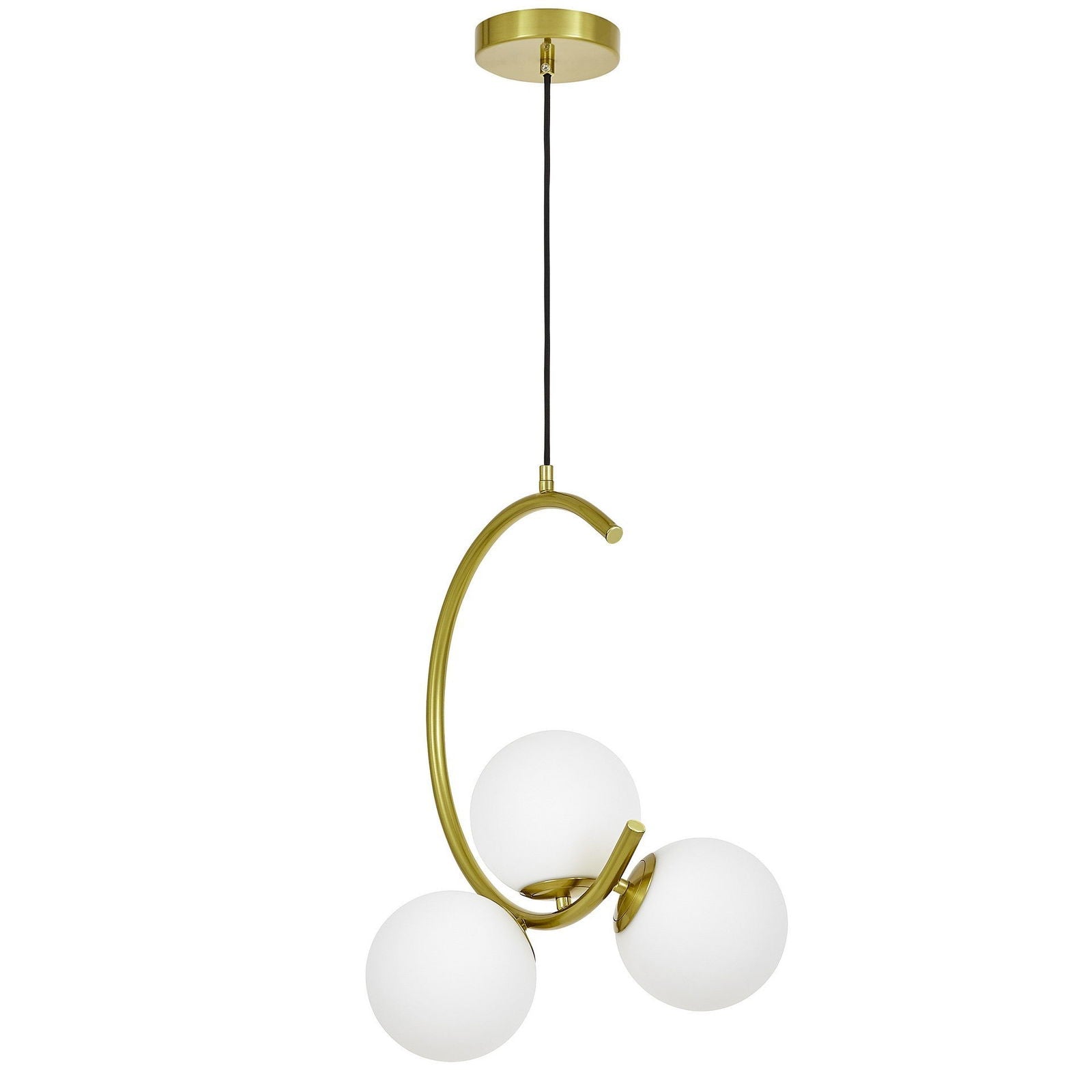 NOWOCZESNA LAMPA WISZĄCA MOSIĘŻNA BONIO W3