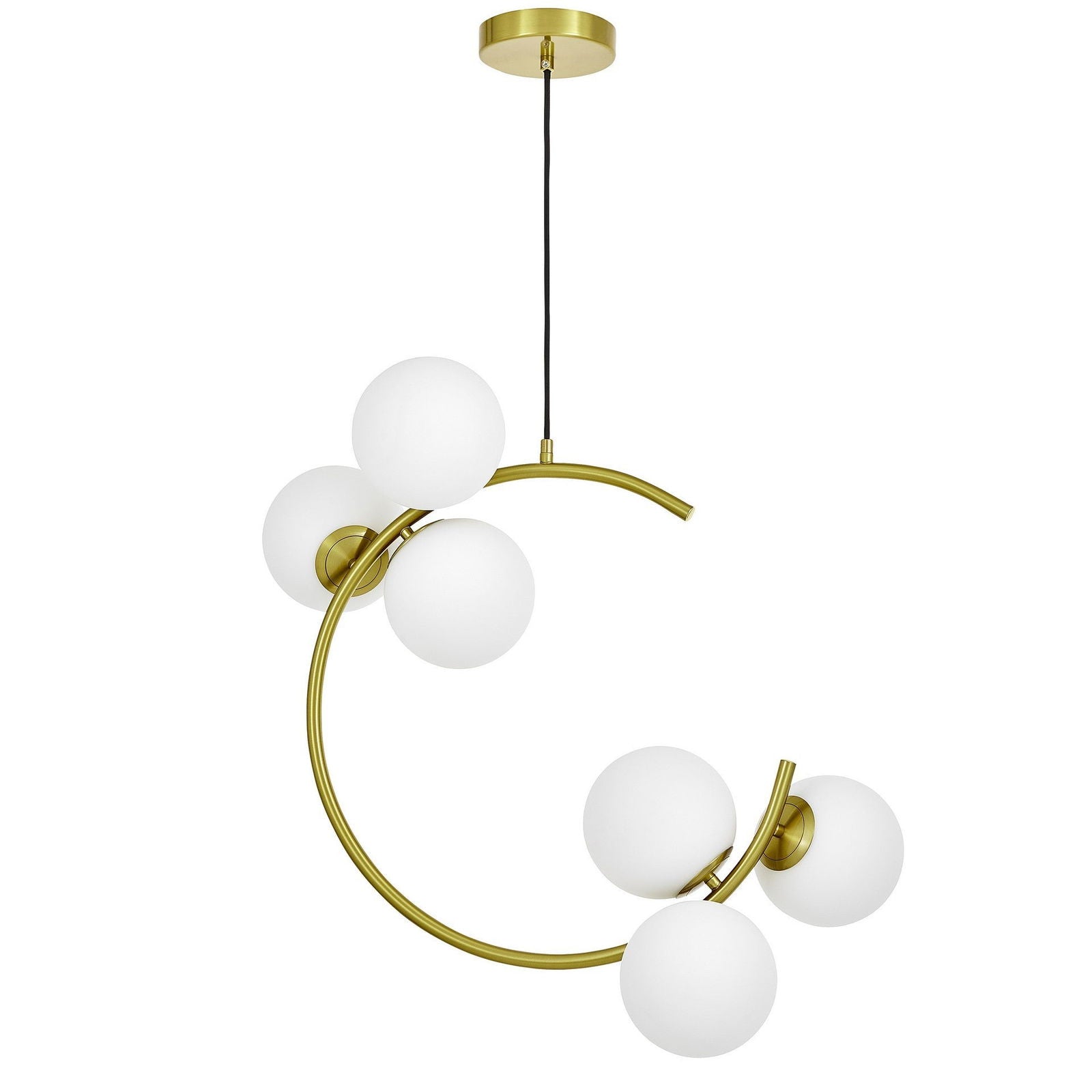 NOWOCZESNA LAMPA WISZĄCA MOSIĘŻNA BONIO W6